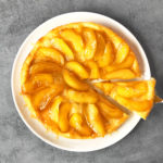 Tarte Tatin mit Blätterteig und karamellisierten Äpfeln, Rezept einfach, vegan