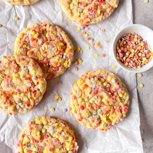 vegane Confetti (Konfetti) Cookies, ohne Ei - laktosefrei - vegan