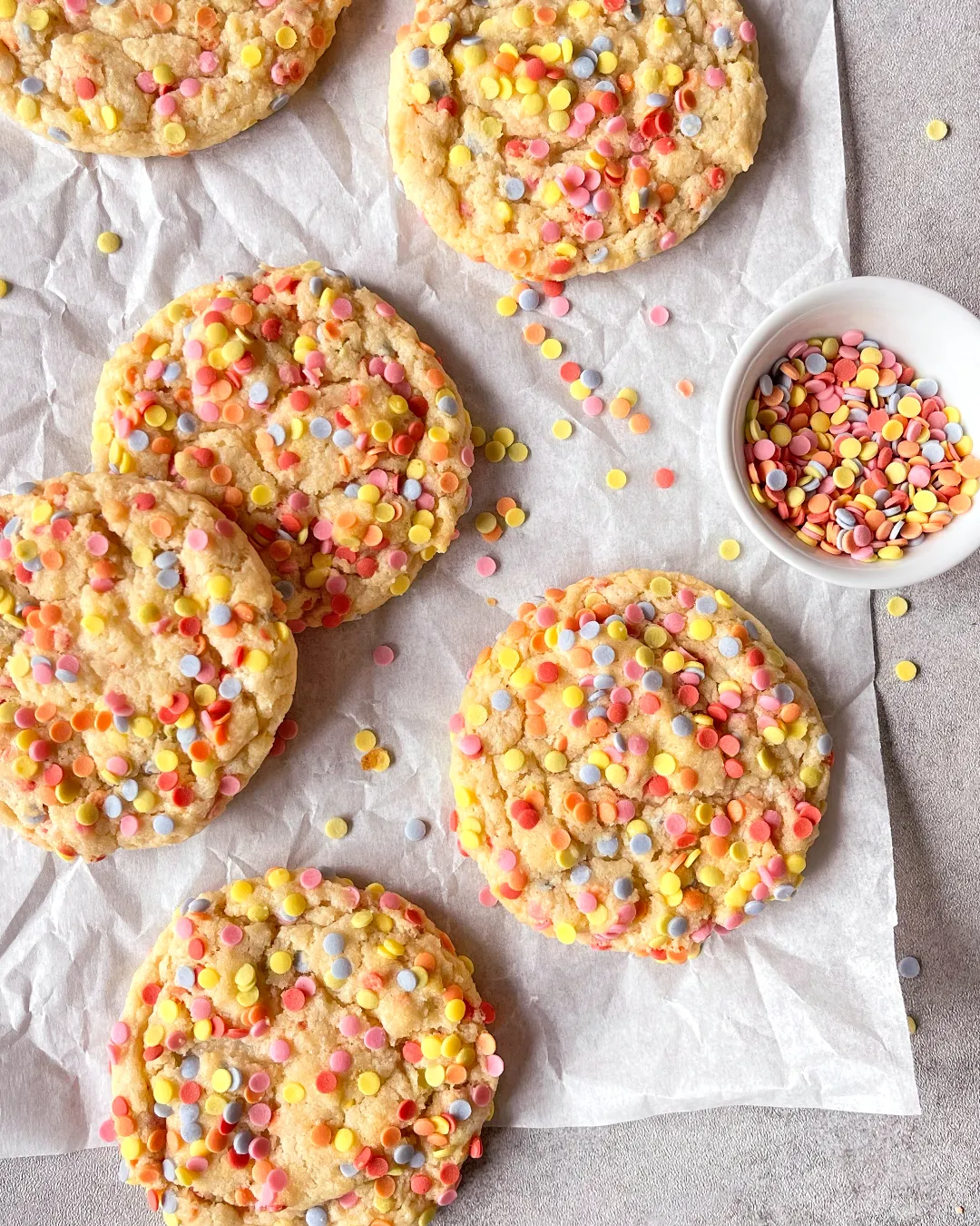 Gute Laune Konfetti Cookies, ohne Ei - laktosefrei - vegan