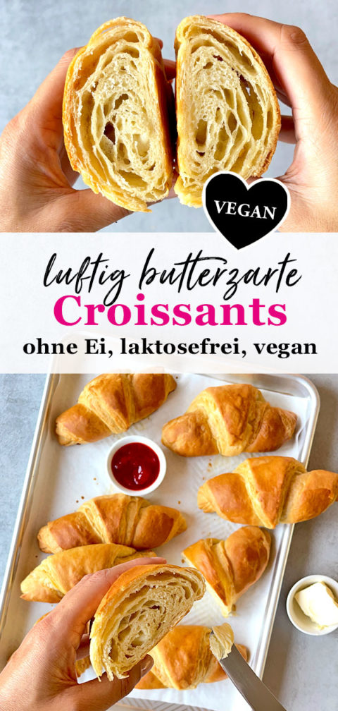 Ofenfrische Croissants Buttrig Luftig Vegan Einfaches Rezept